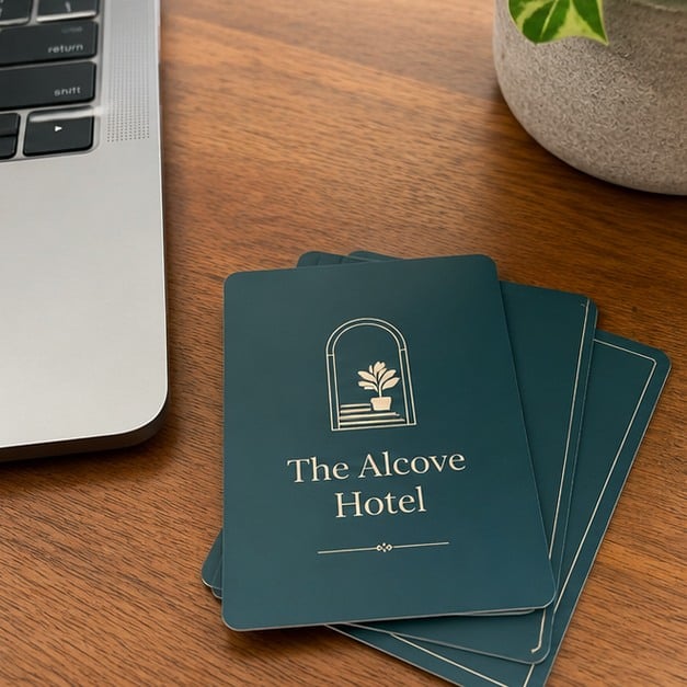 Custom hotel key cards — customer photo