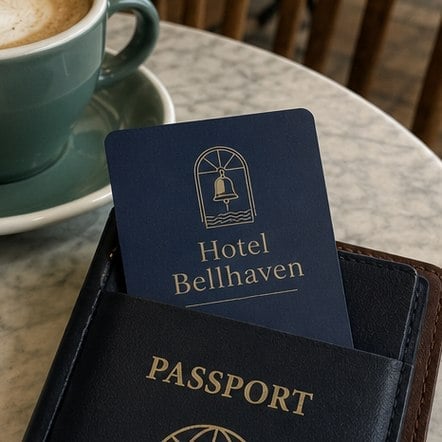 Custom printed hotel key cards in bulk