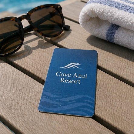 Customized hotel key cards for resorts and spas