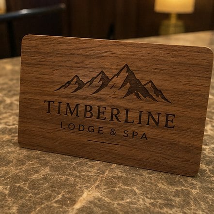 Eco Wood-Composite Key Card with custom branding