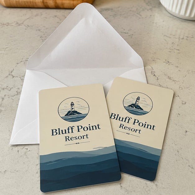 Personalized hotel key cards — customer photo