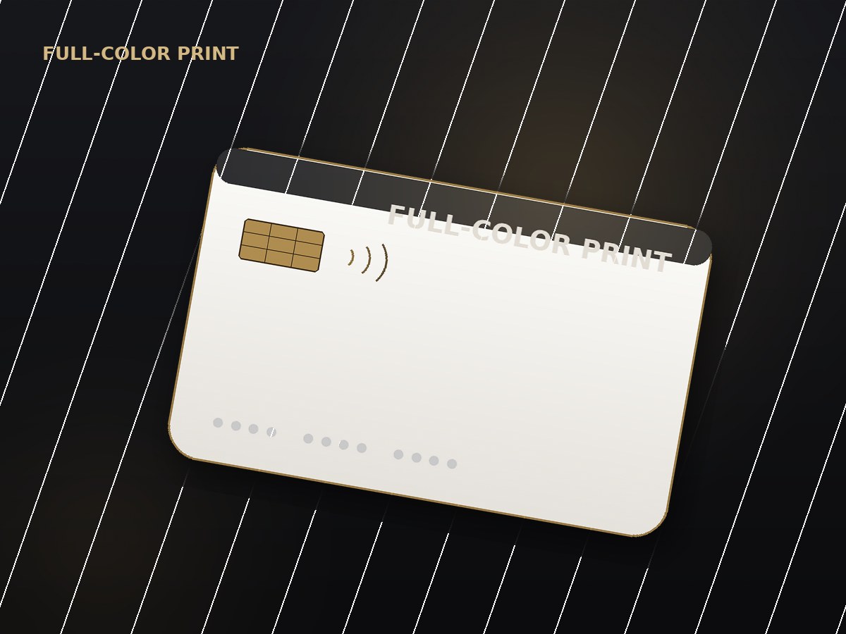Custom full-color printed hotel key card