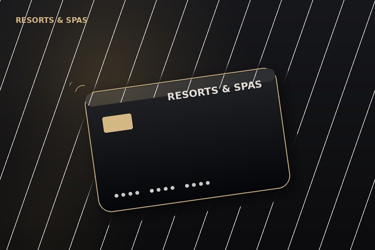 Custom printed RFID key card for a resort and spa property